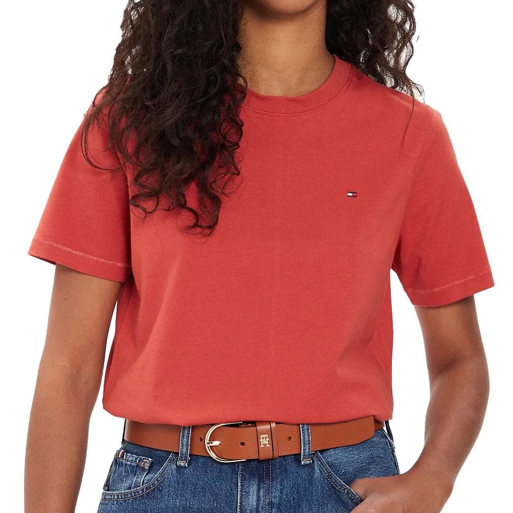 T-shirt Orange Femme Tommy Hilfiger Modern Regular 1