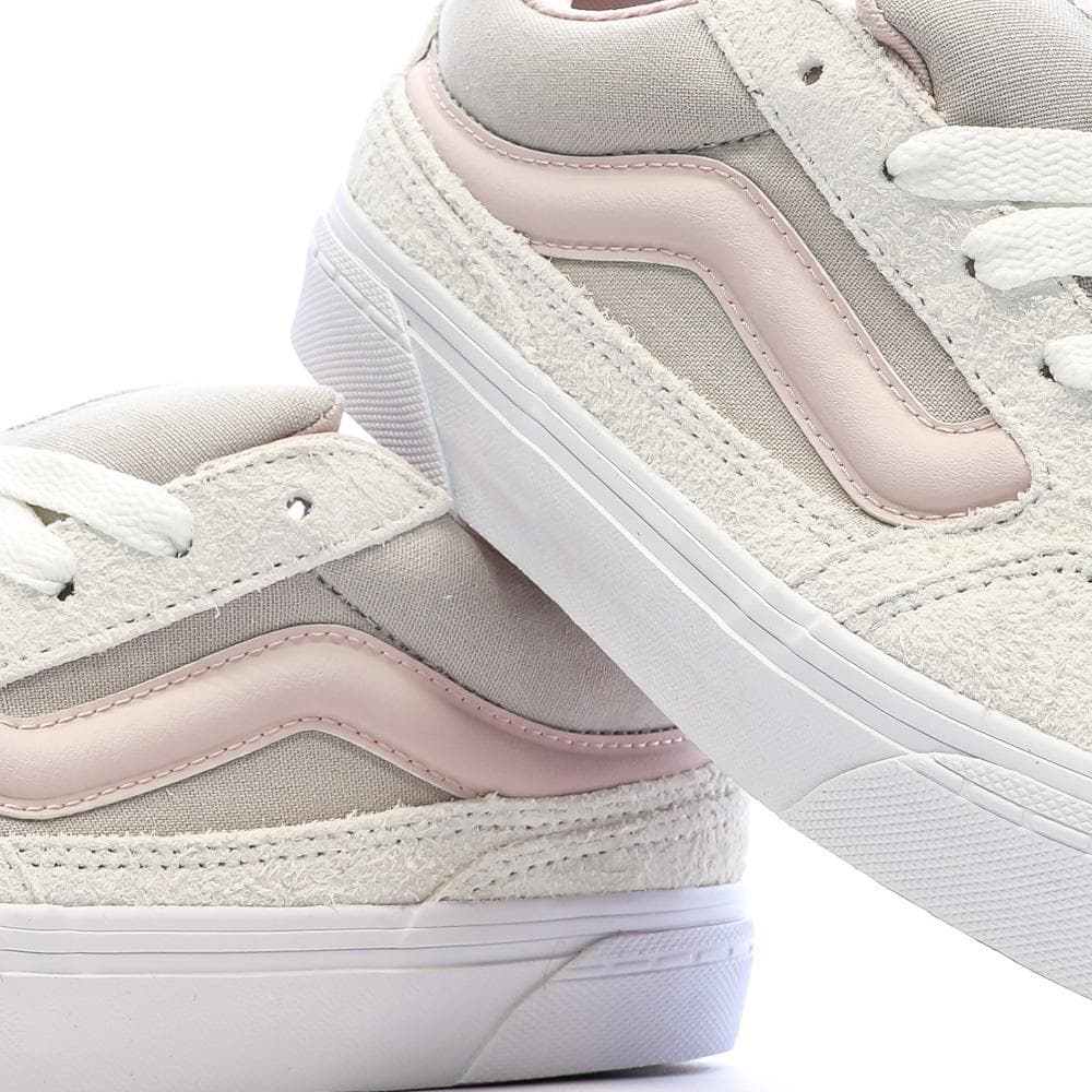 Baskets Blanches/Rose Pale/Grises Femme Vans Caldrone 7