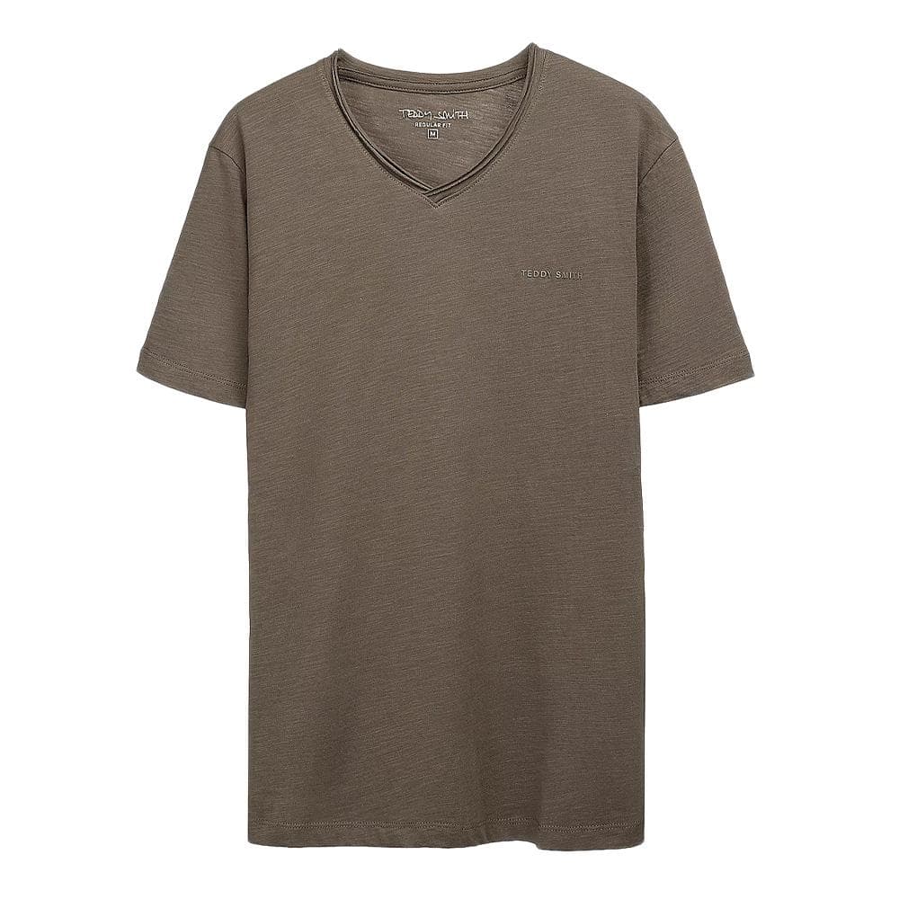T-shirt Kaki Homme Teddy Smith Gildas 1