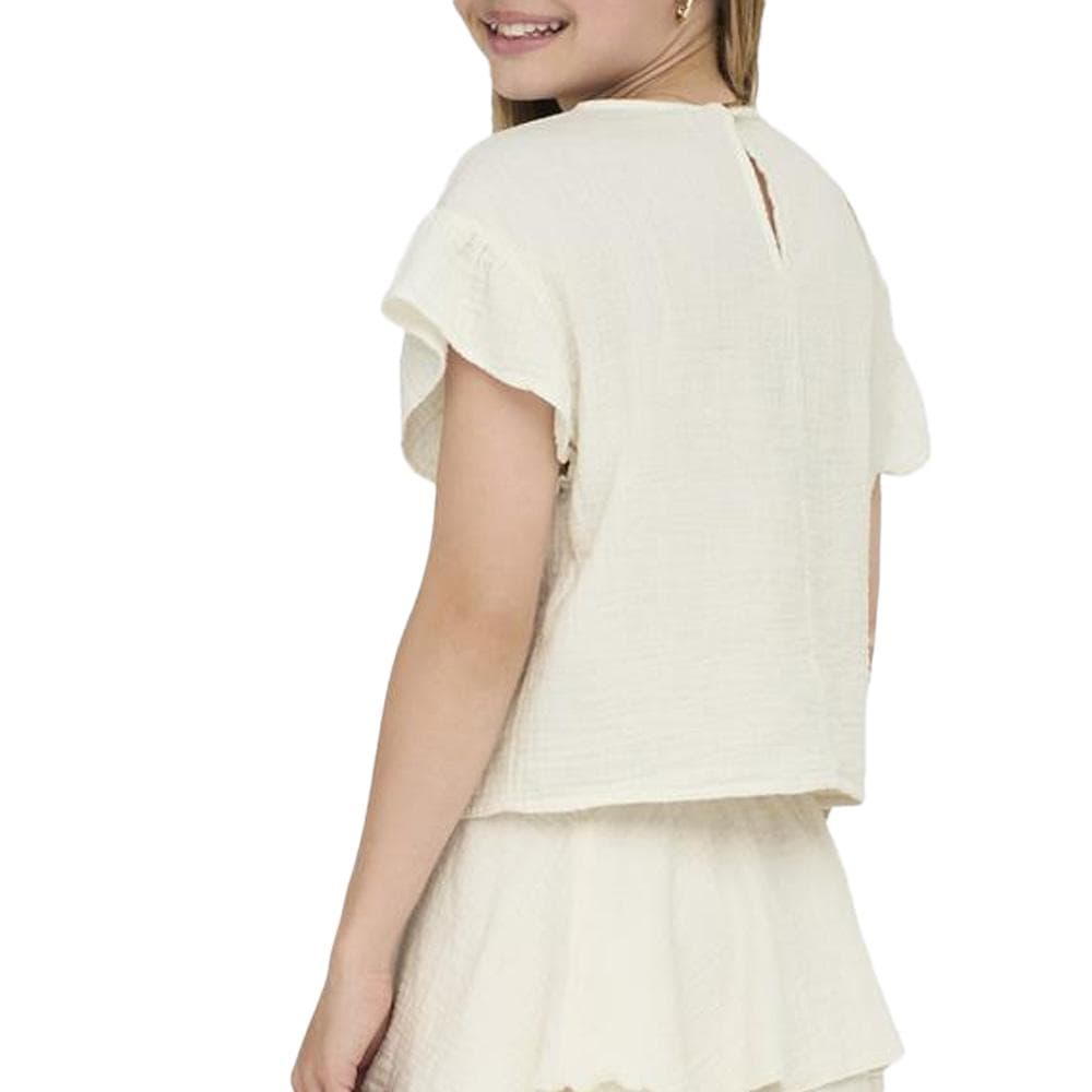T-Shirt Blanc Fille Kids ONLY Kogthyra 2