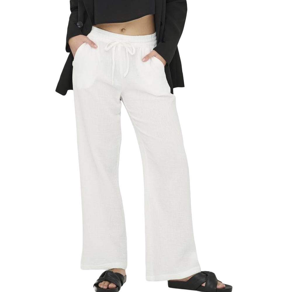 Pantalon Fluide Blanc Femme JDY PHANTOM 1