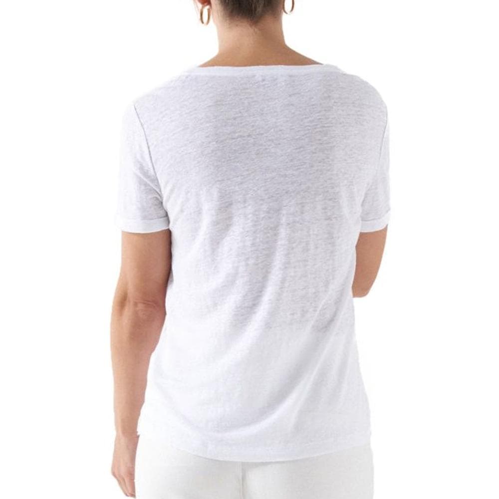 T-shirt Blanc Femme Salsa Linen 2