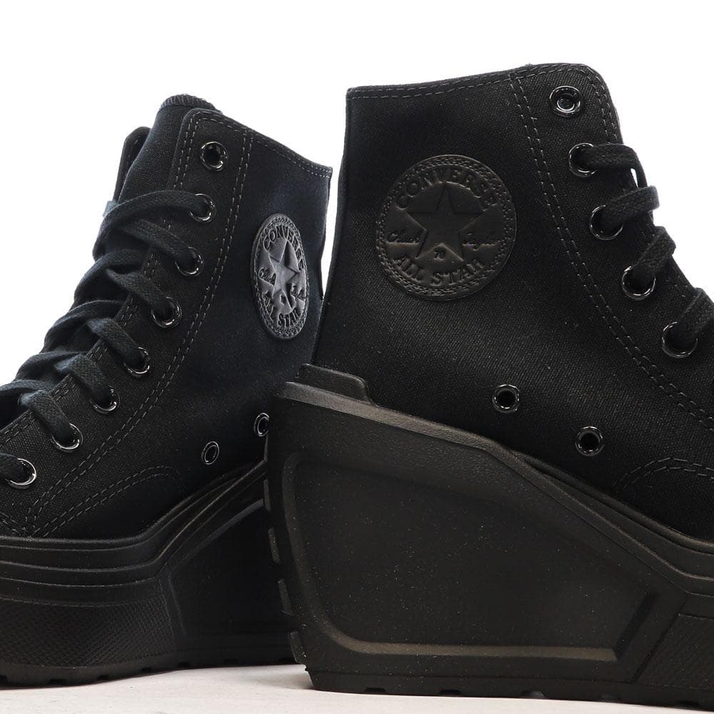 Baskets Noires Femme Converse Chuck 70 De Luxe Wedge 7