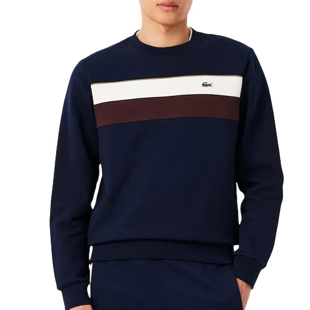 Sweat Marine/Blanc Homme Lacoste SH5498 1