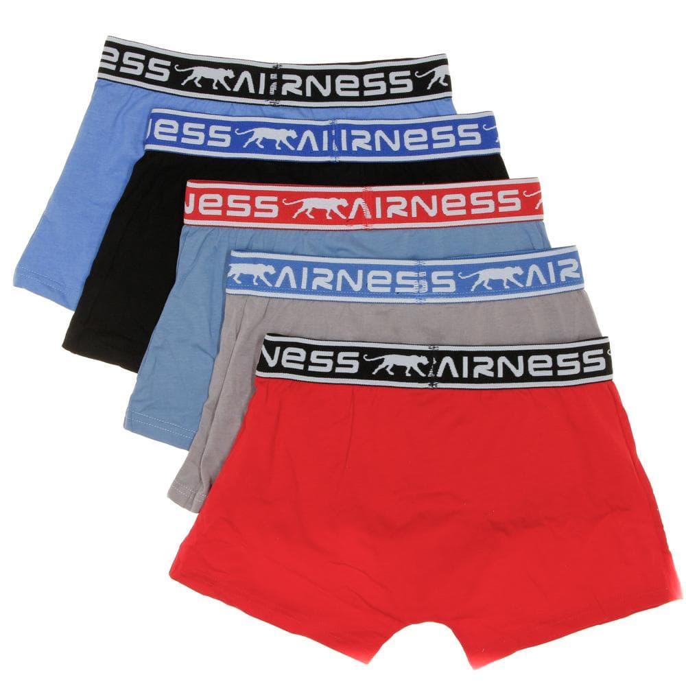 Lot de 5 Boxers Bleu/Rouge Garçon Airness 2