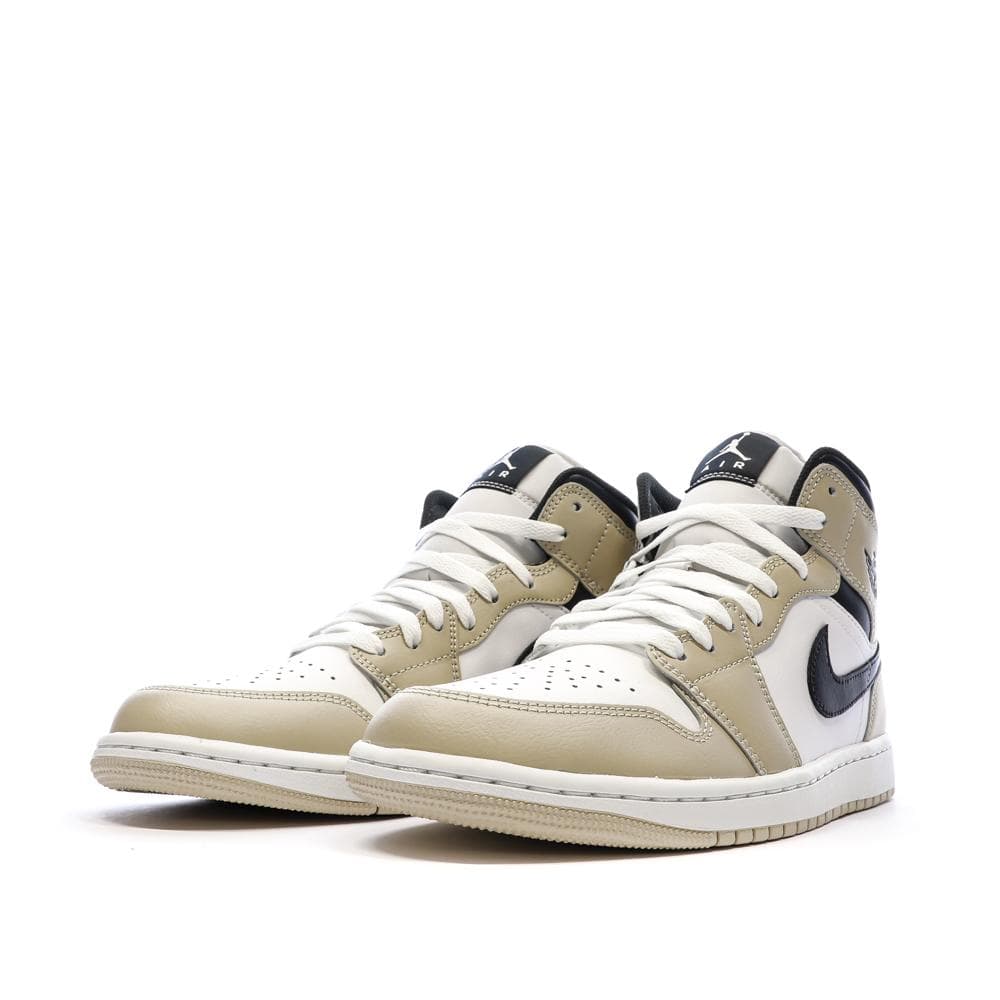 Air Jordan 1 Mid Blanche/Beige Homme Nike 6