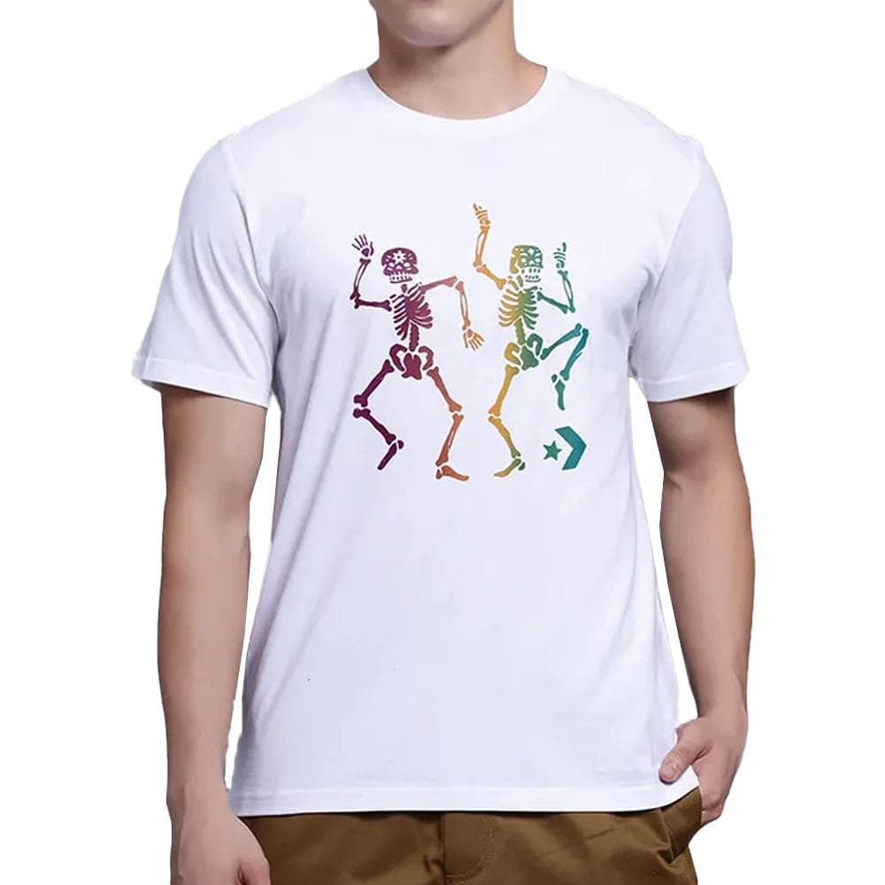 T-shirt Blanc Homme Converse Dotd 1