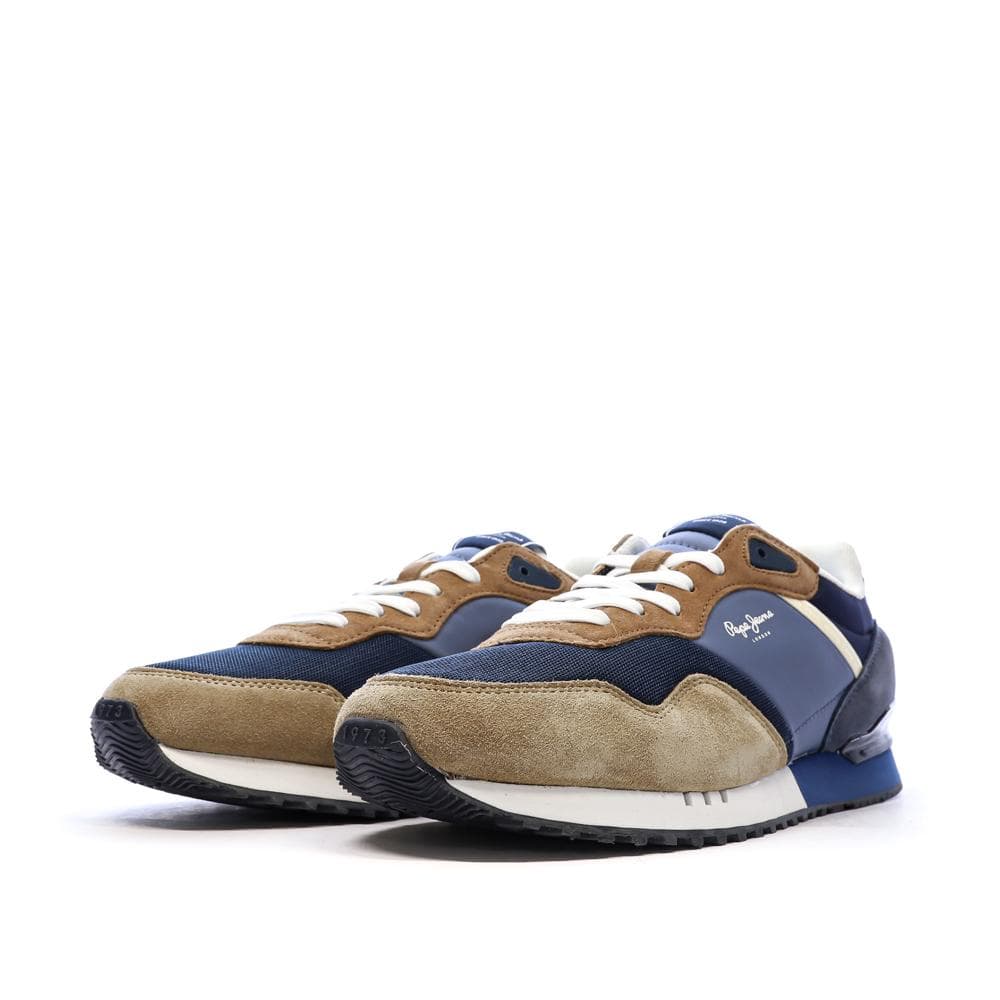Baskets Marine/Camel Homme Pepe Jeans London Class M 6