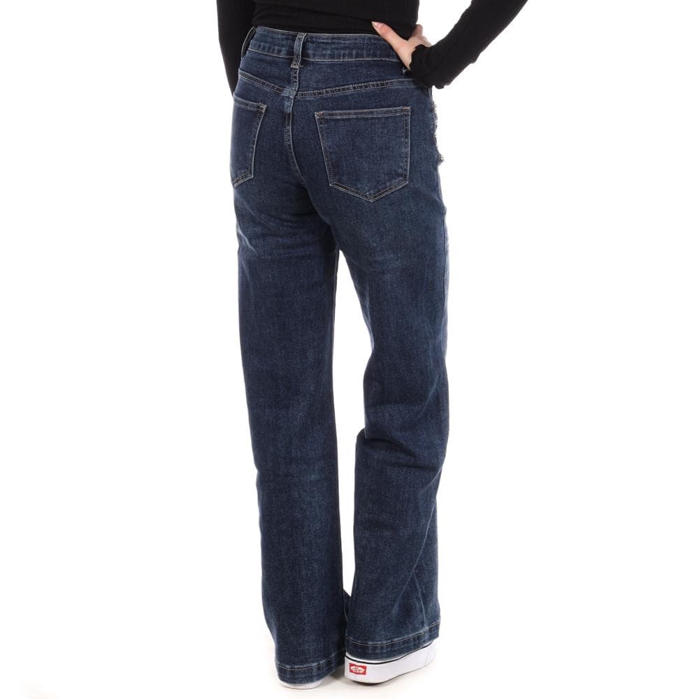 Jean Loose Bleu Femme Monday Premium 1807 XD 2