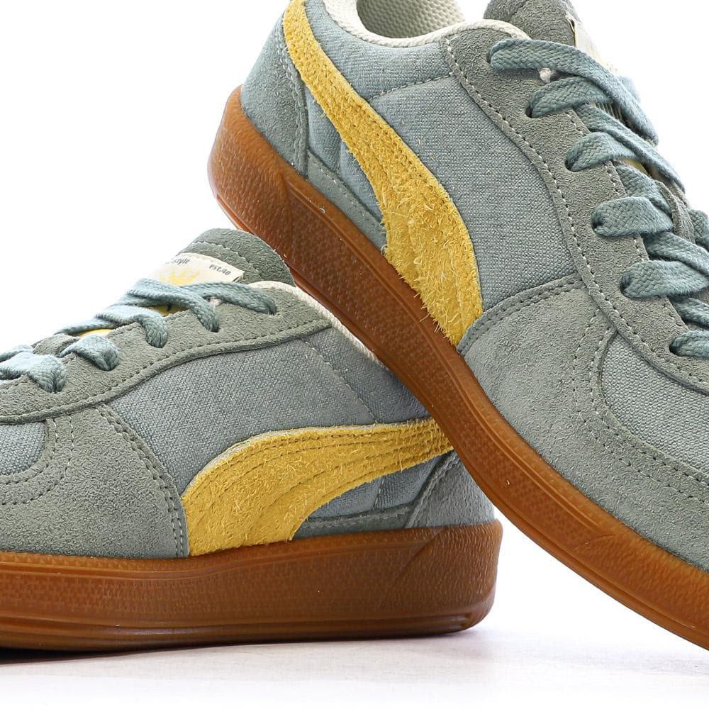 Baskets Vertes/Jaunes Homme Puma Palermo 7