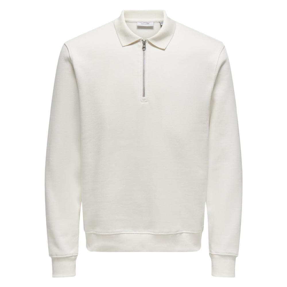 Sweat 1/2 Blanc Homme Only & Sons Abbott 3