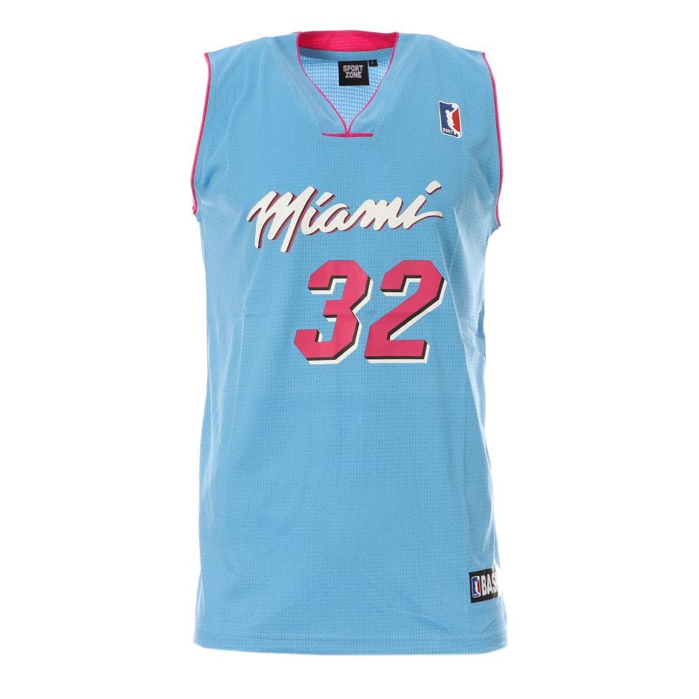 Miami Maillot de basket Bleu/Rose Homme Sport Zone 1