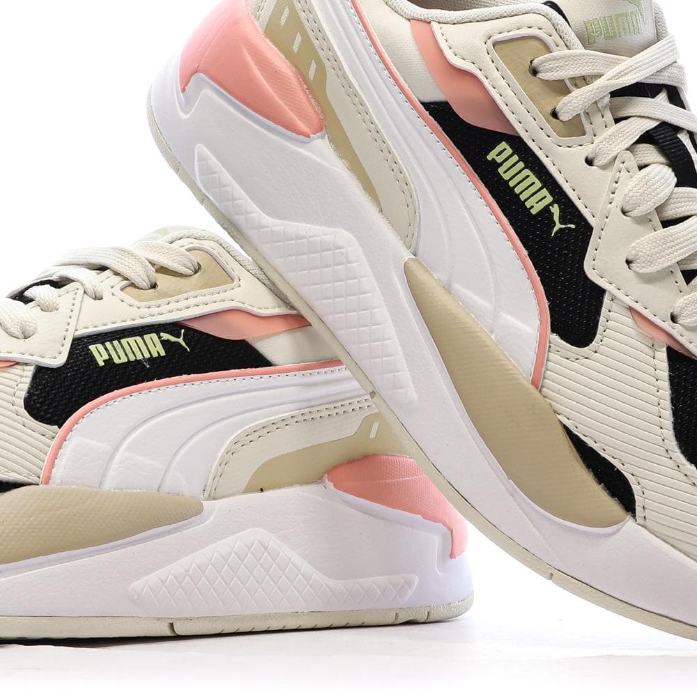 Baskets Blanc/Rose Femme Puma X-ray 3 7