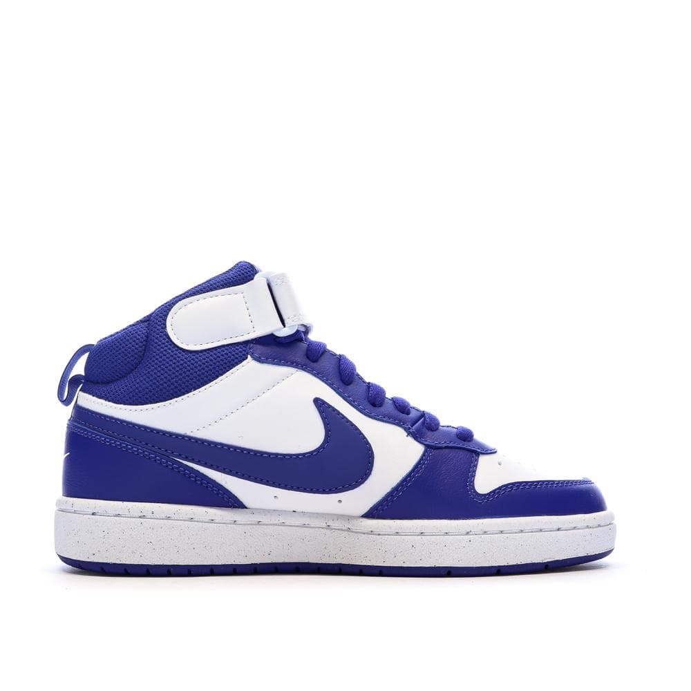 Baskets Blanches/Bleu Femme Nike Court Borough Mid 2 2