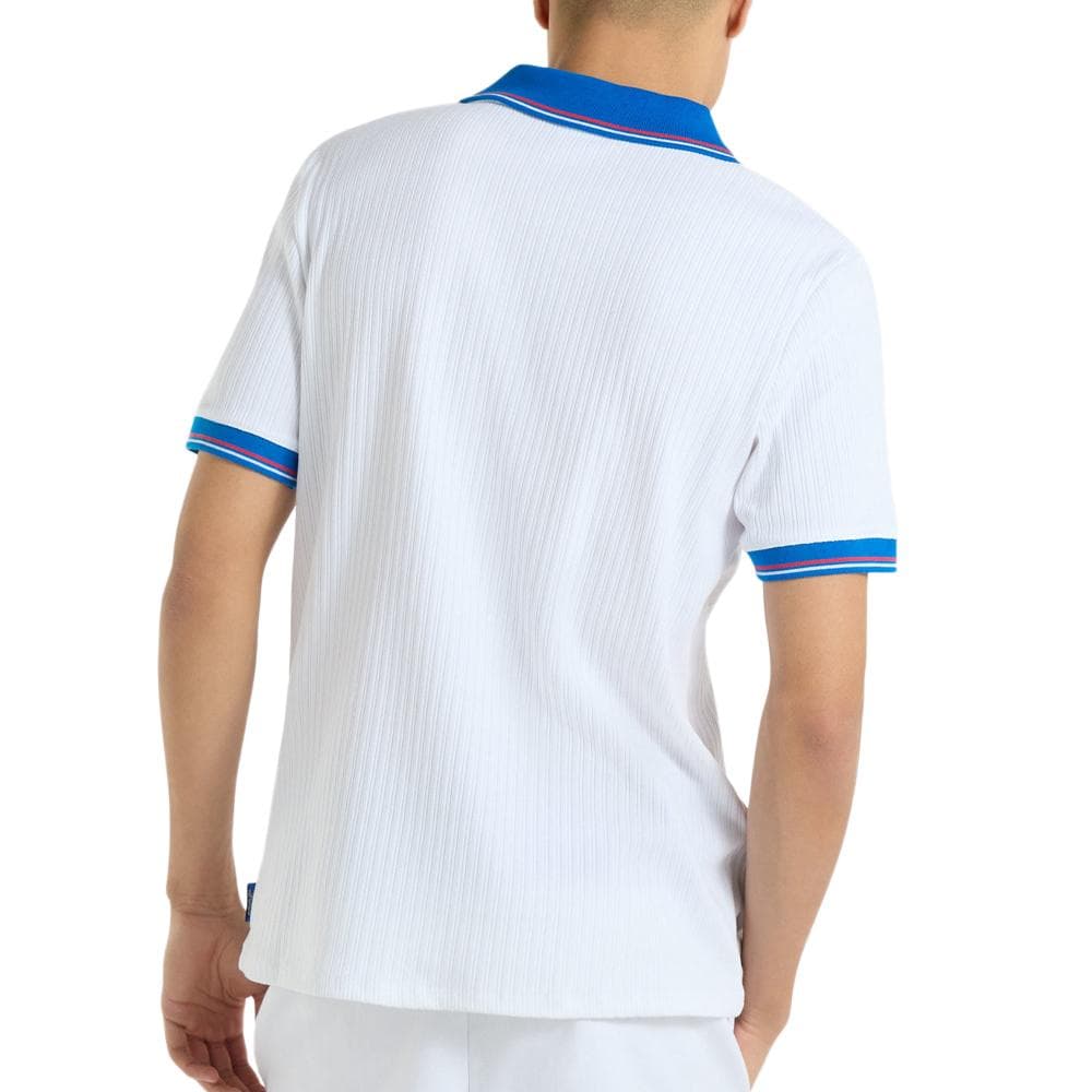 T-shirt de Tennis Blanc/Bleu Homme Umbro Brillante 2