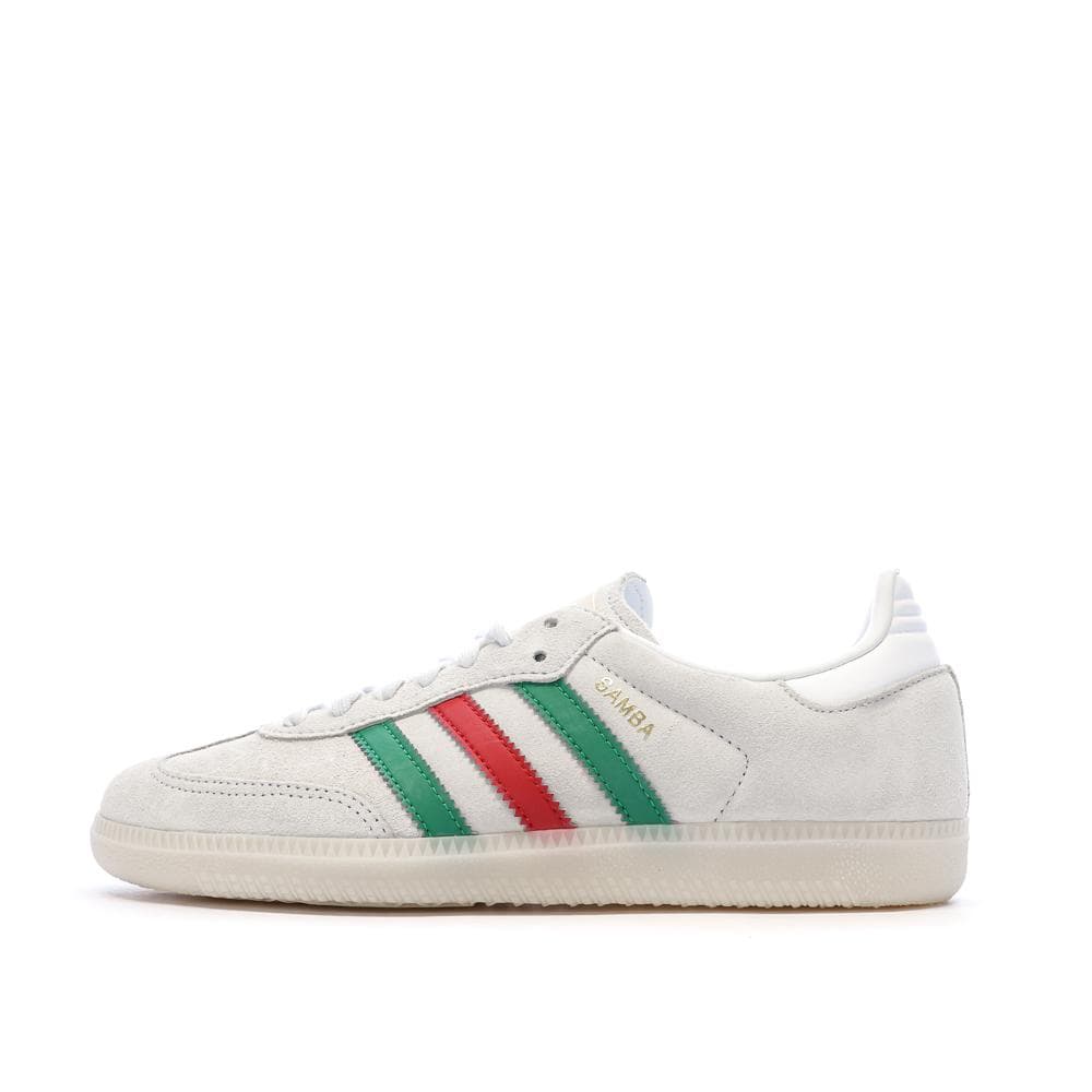 Baskets Grises/Vertes/Rouges Homme Adidas Samba 1