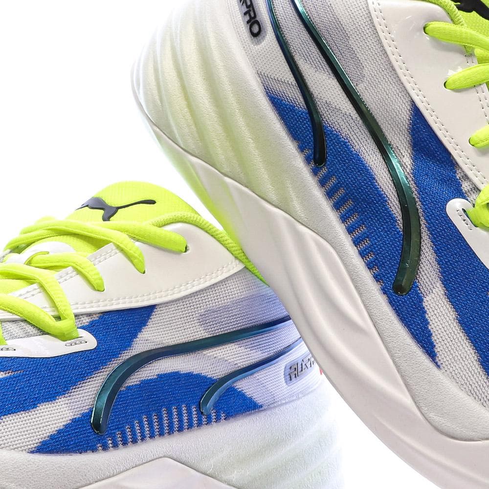 Chaussures de Basketball Blanches/Bleu Homme Puma All-pro Nitro 7