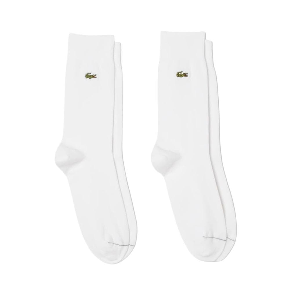 Lot de deux paires de chaussettes Blanches Homme Lacoste World 1
