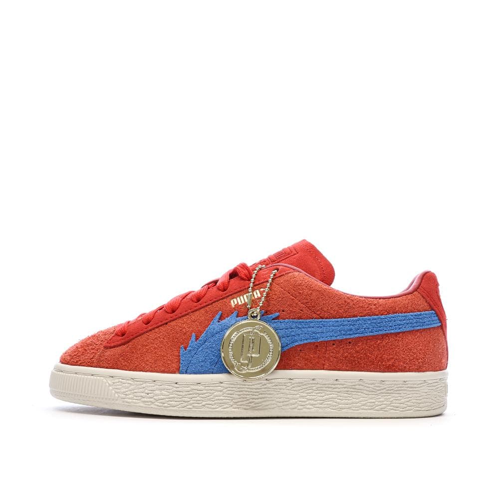Baskets Rouge/Bleu Garçon Puma Suede One Piece Jr 1