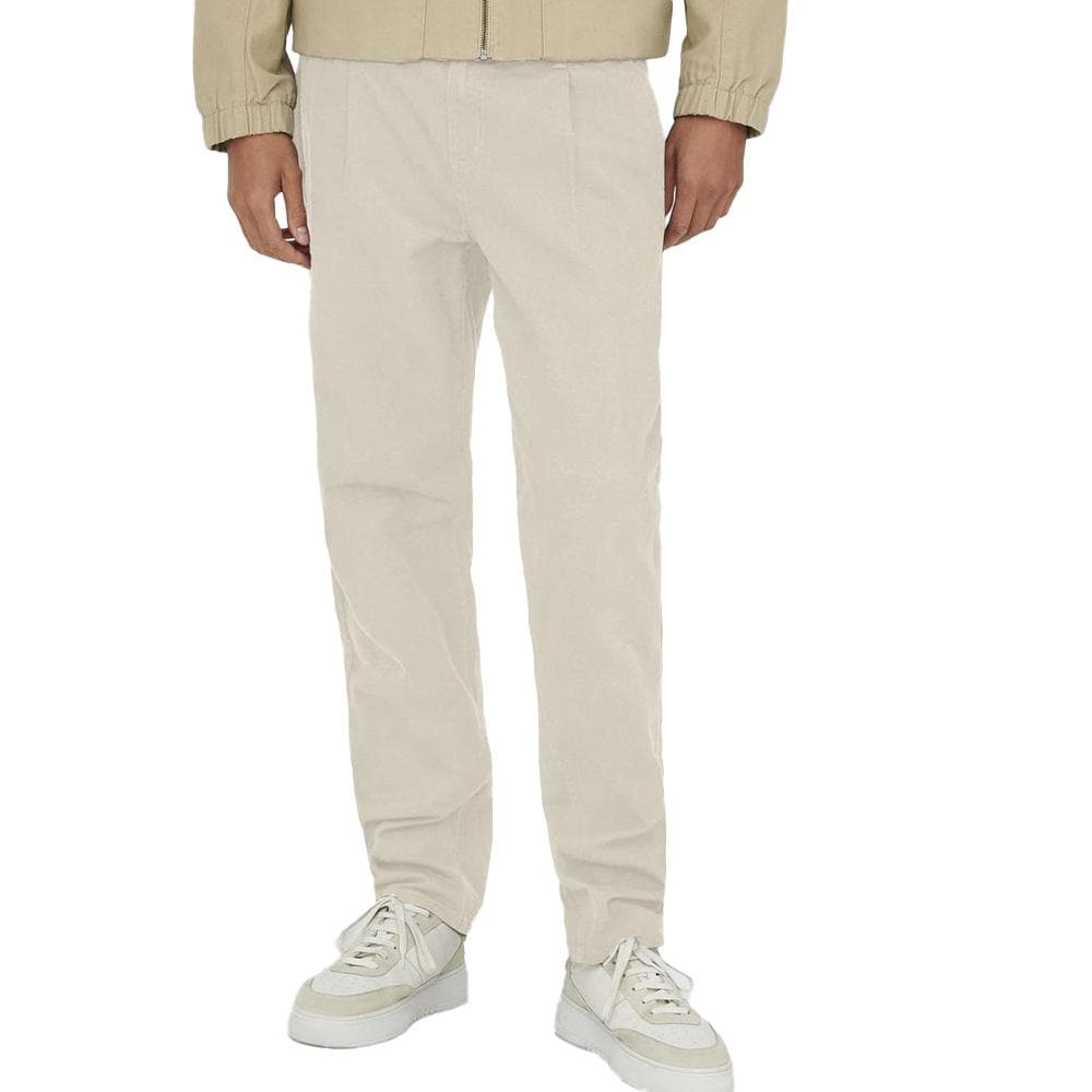 Pantalon fluide Beige Homme Only & Sons Bologna 1