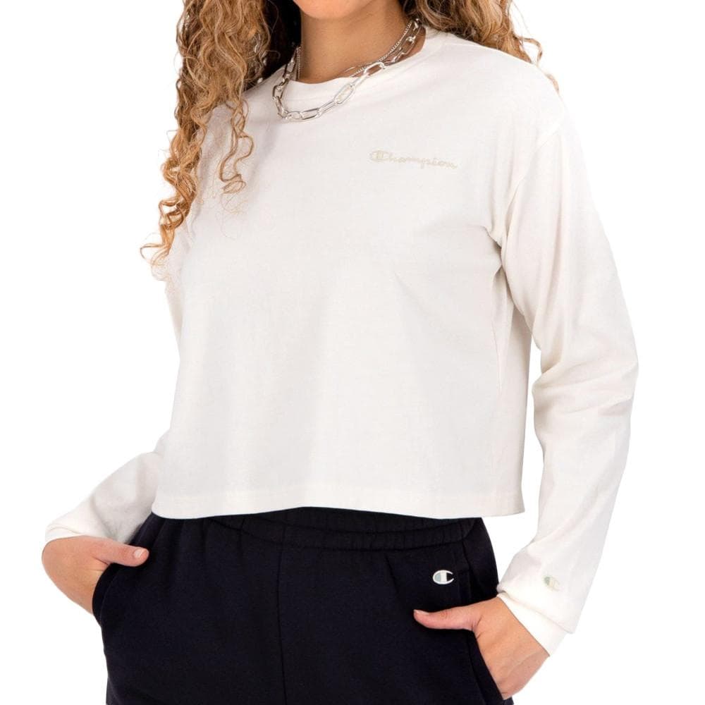 T-shirt Manches longues écru Femme Champion 114748 1