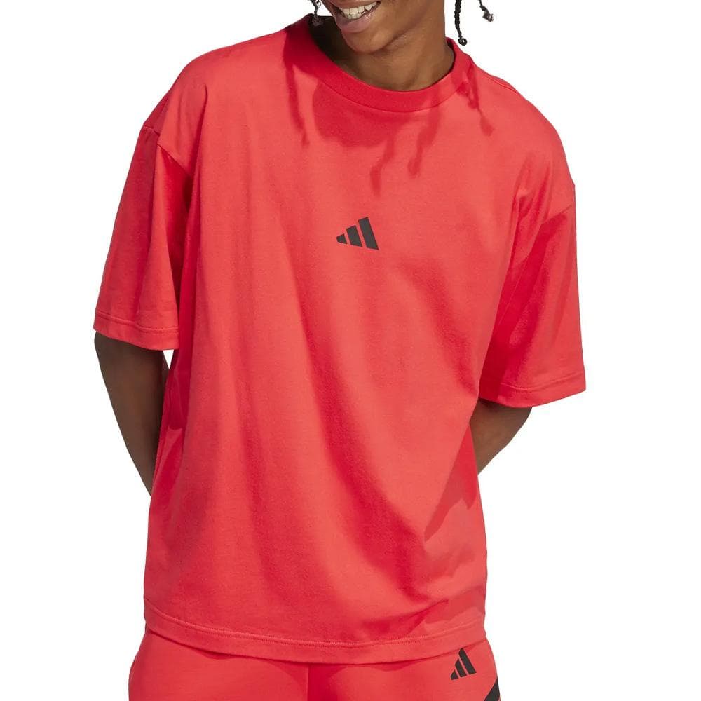 T-Shirt Rouge Homme Adidas JI6414 1