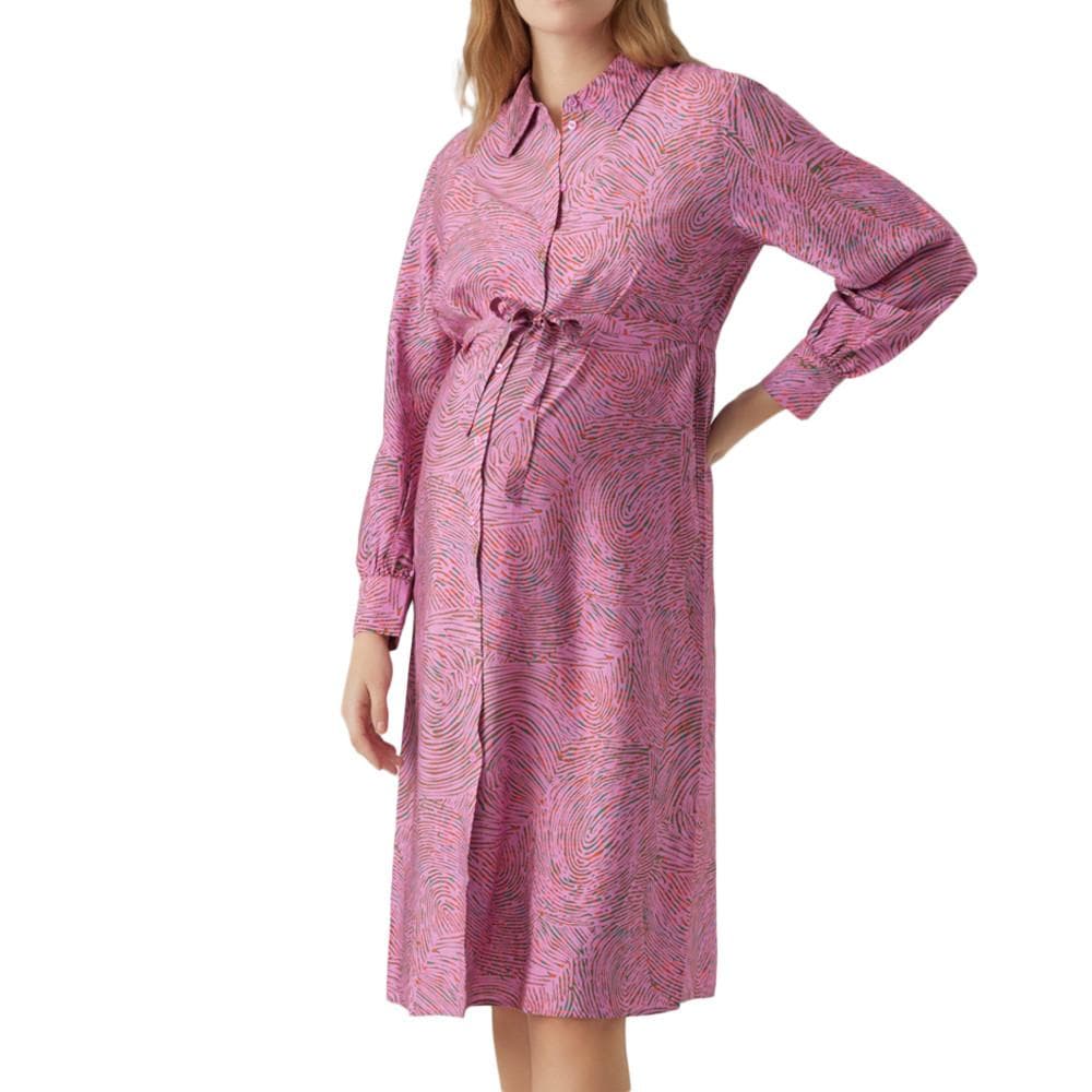 Robe de Grossesse Rose Femme Vero Moda Marternity Anea 1