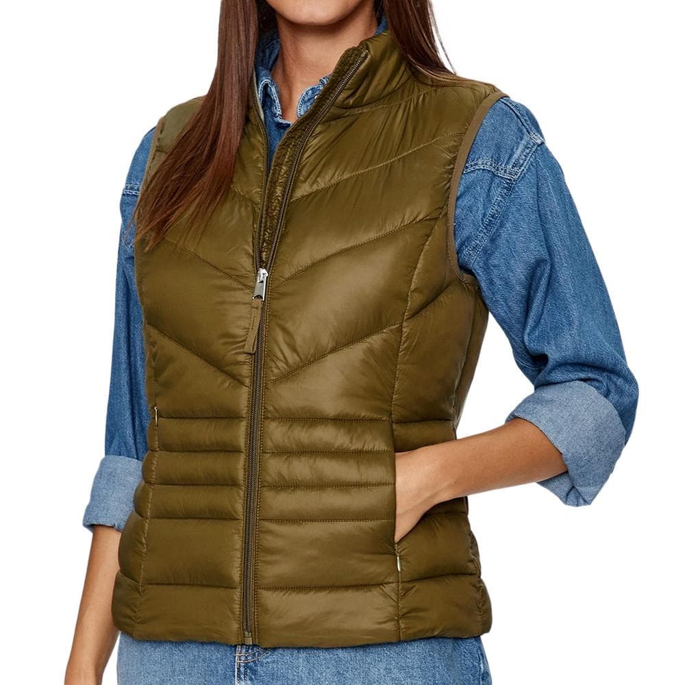 Doudoune sans manche Kaki Femme Vero Moda Sorayasiv 1