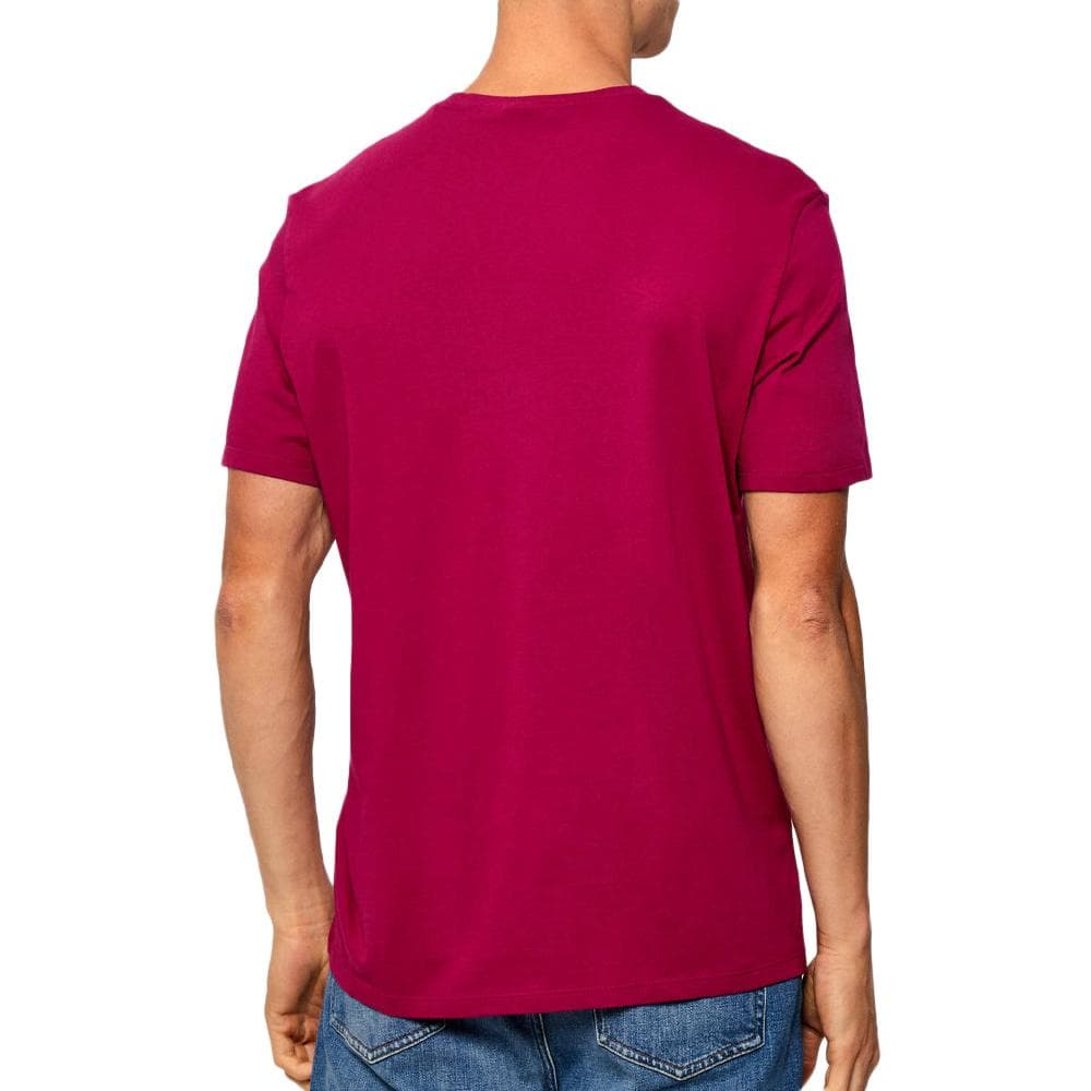 T-Shirt Bordeaux Homme Calvin Klein Jeans Badge 30s 2