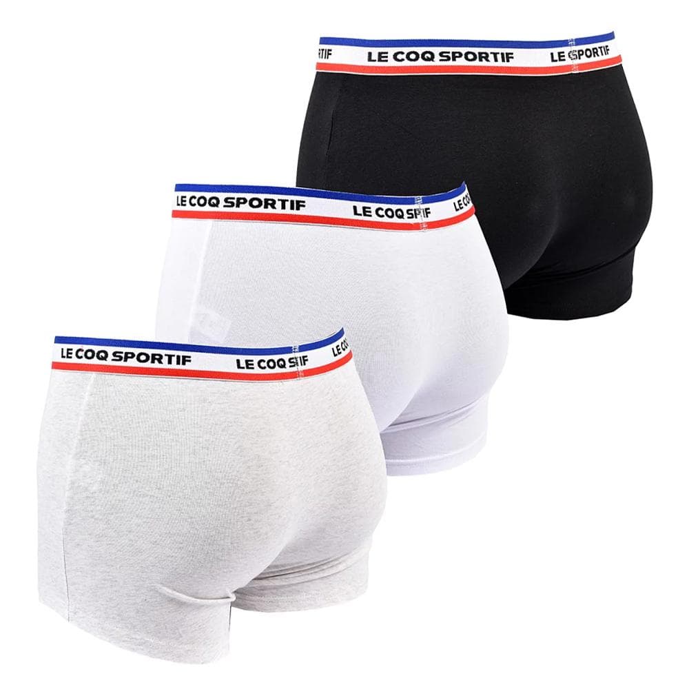 Lot de 3 Boxers Blanc/Gris/Noir Homme Le Coq Sportif Boxer 2