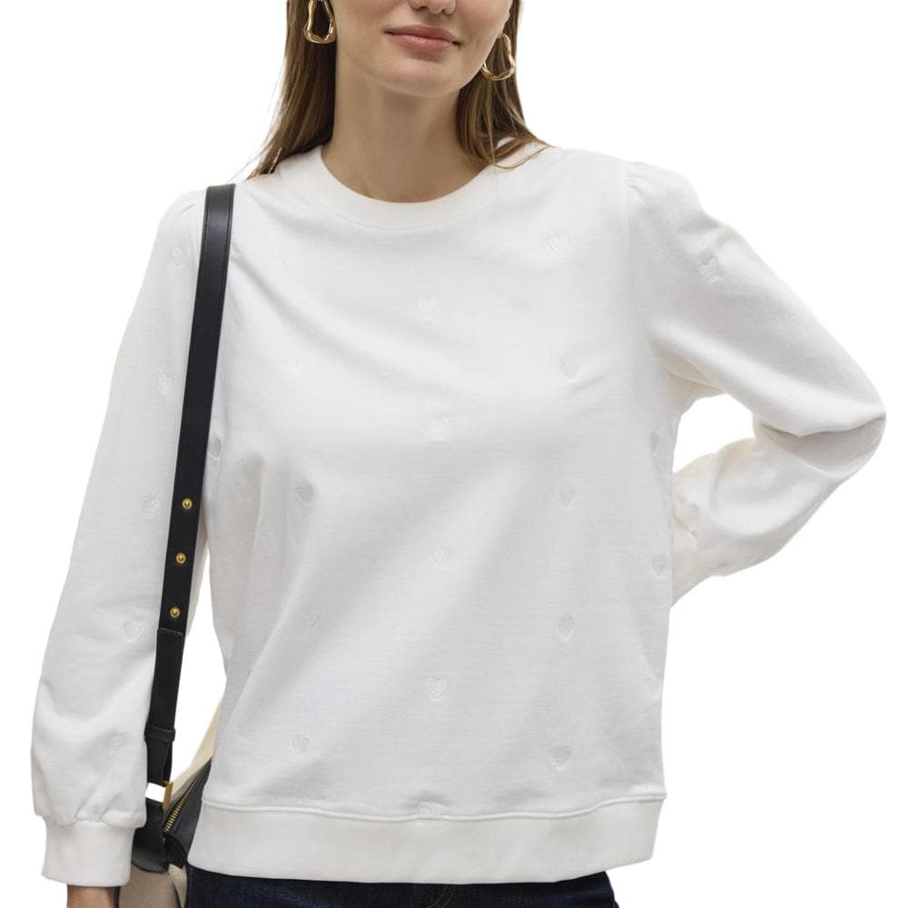 Sweat Blanc Femme Vero Moda Beat 1
