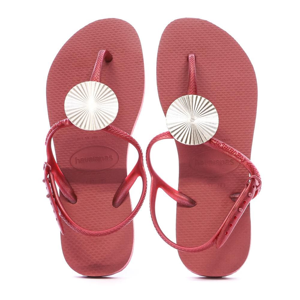 Tongs Rouge Femme Havaianas Twist Metal Pau Brasil 3