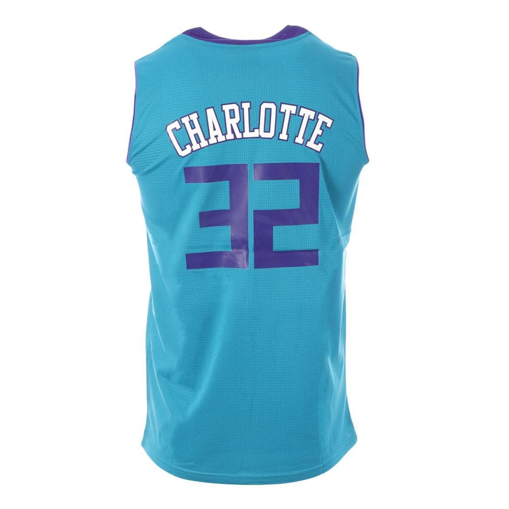 Charlotte 32 Maillot de basket Bleu Homme Sport Zone 2