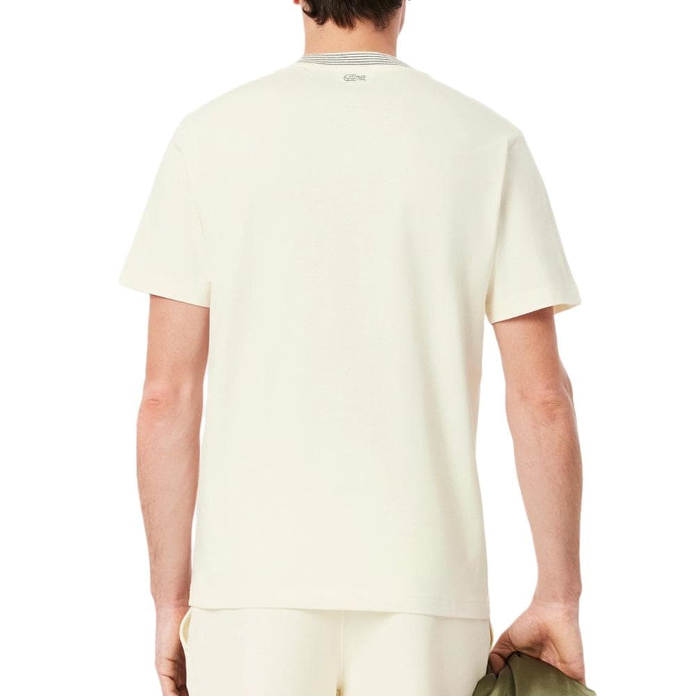 T-Shirt Blanc Homme Lacoste TH0124 2