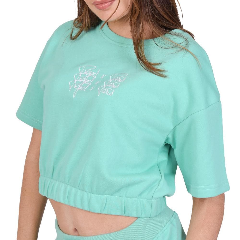 T-shirt Turquoise Femme Project X Paris Triple Logo 1
