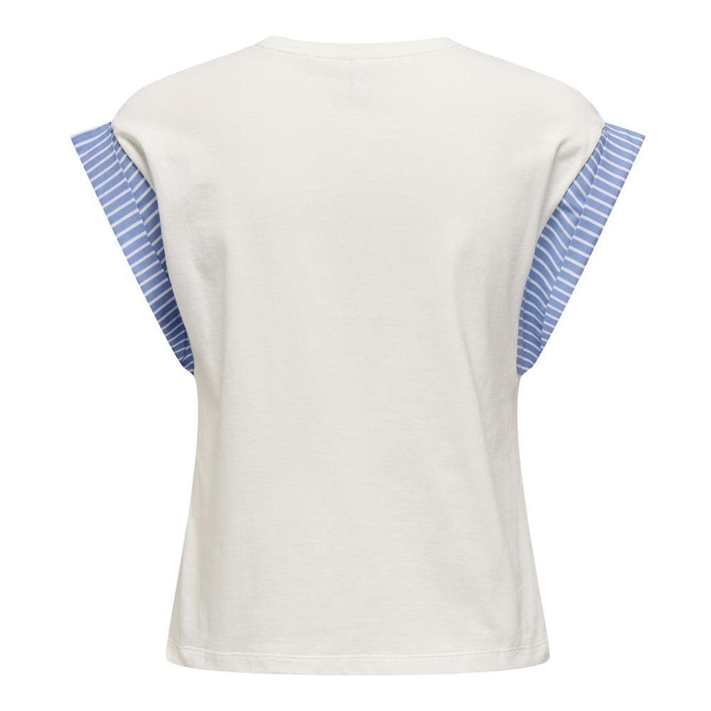 T-Shirt Blanc/Bleu Femme Only Dawn 2