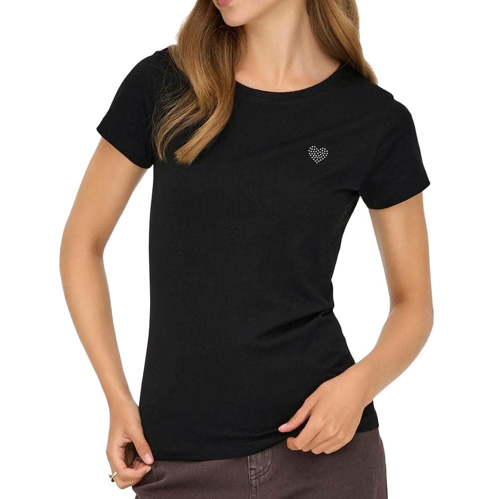 T-Shirt Noir JDY Femme Jdy Detail 1