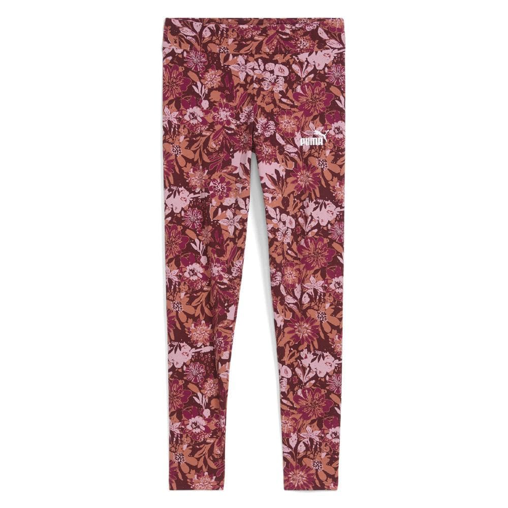 Legging à fleurs Rouge Fille Puma Ess Nature 2.0 Aop 1