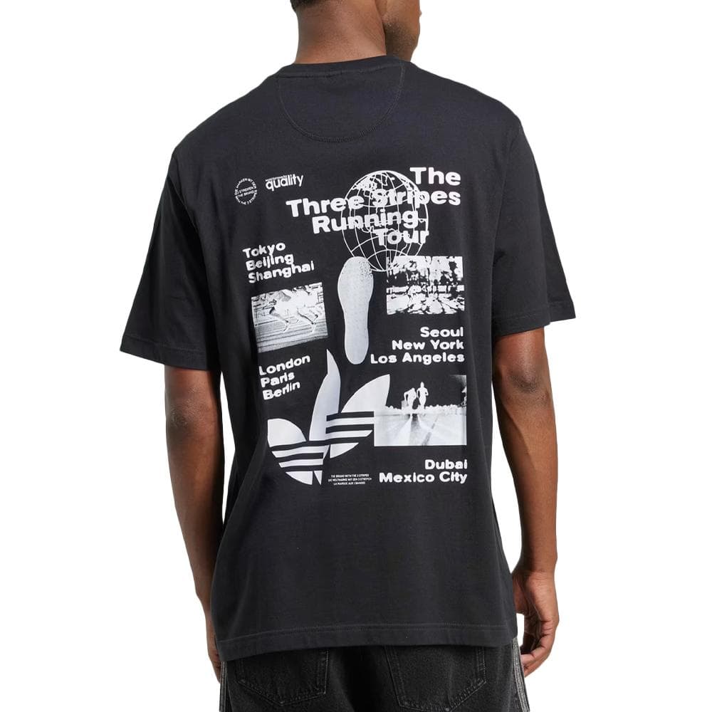T-Shirt Noir Homme Adidas Poster 2