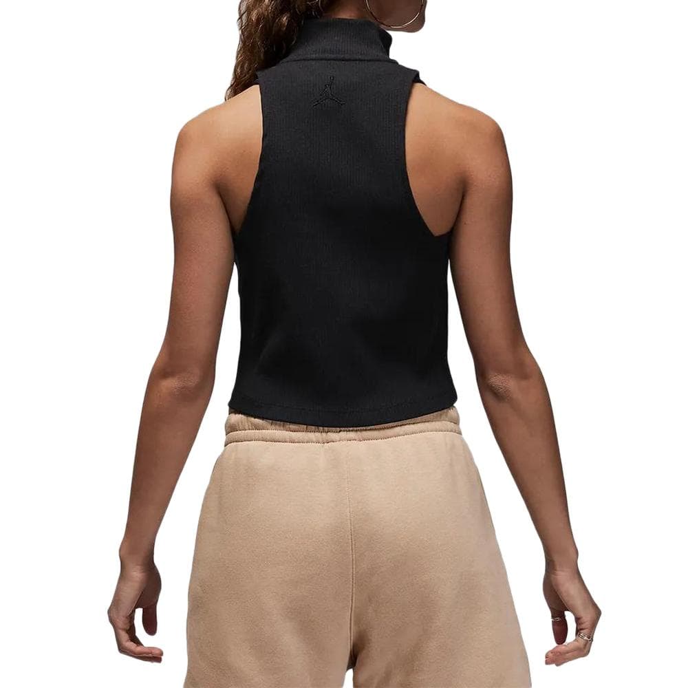 Débardeur Crop Noir Femme Nike Mock 2