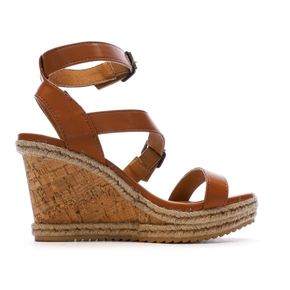 Sandales Compensée Camel Femme Chattawak Summer Camel 2