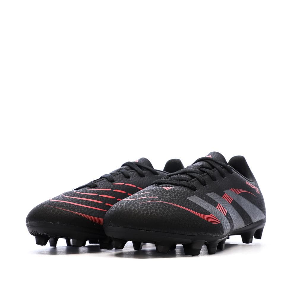 Chaussures de football Noires/Rouges Garçon Adidas Predator 6