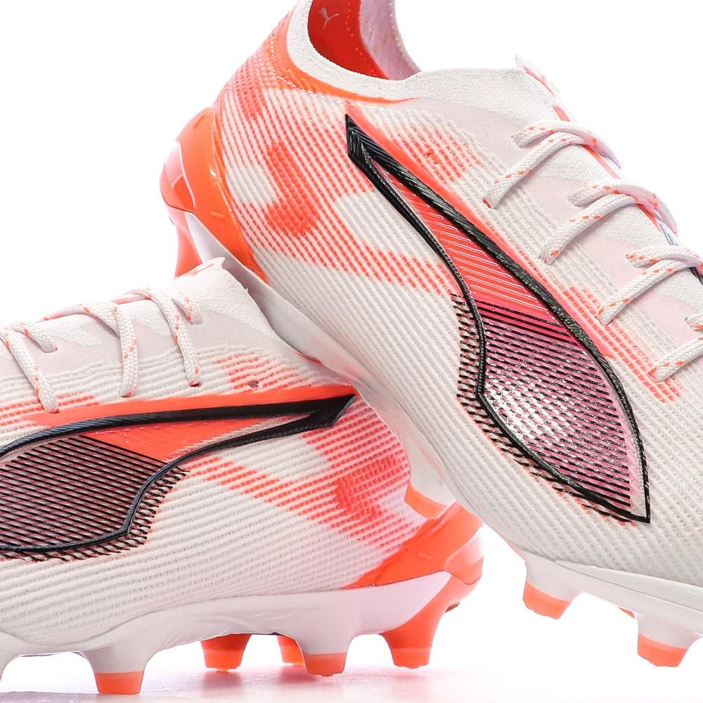 Chaussures de Football Blanc/Rouge Homme Puma Ultra 5 Ultimate Ag 7