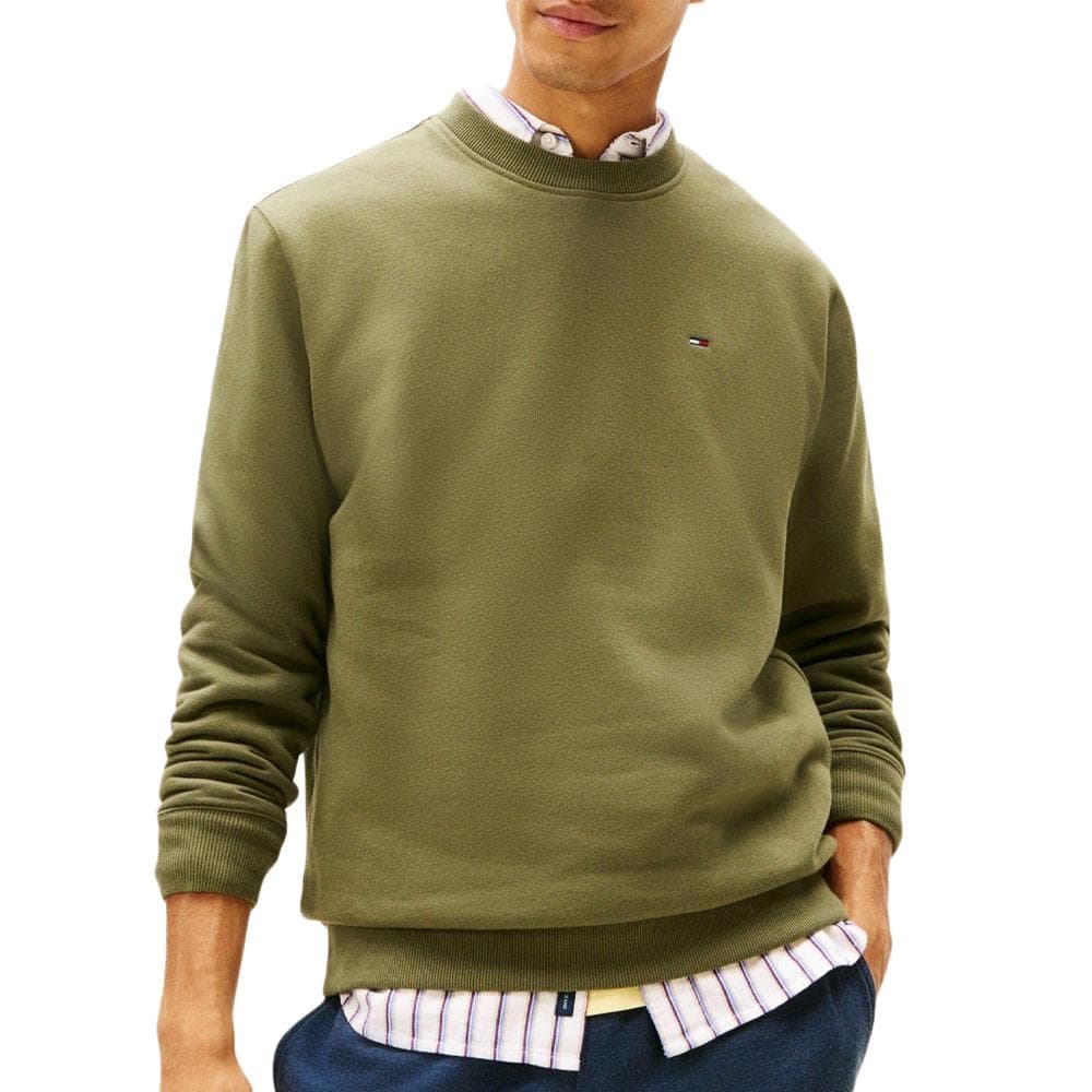 Sweat Vert Homme Tommy Hilfiger Reg Flag Crews 1