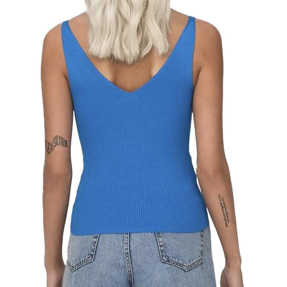 Débardeur en Maille Bleu Royal Femme JDY Nanna 15180497 2