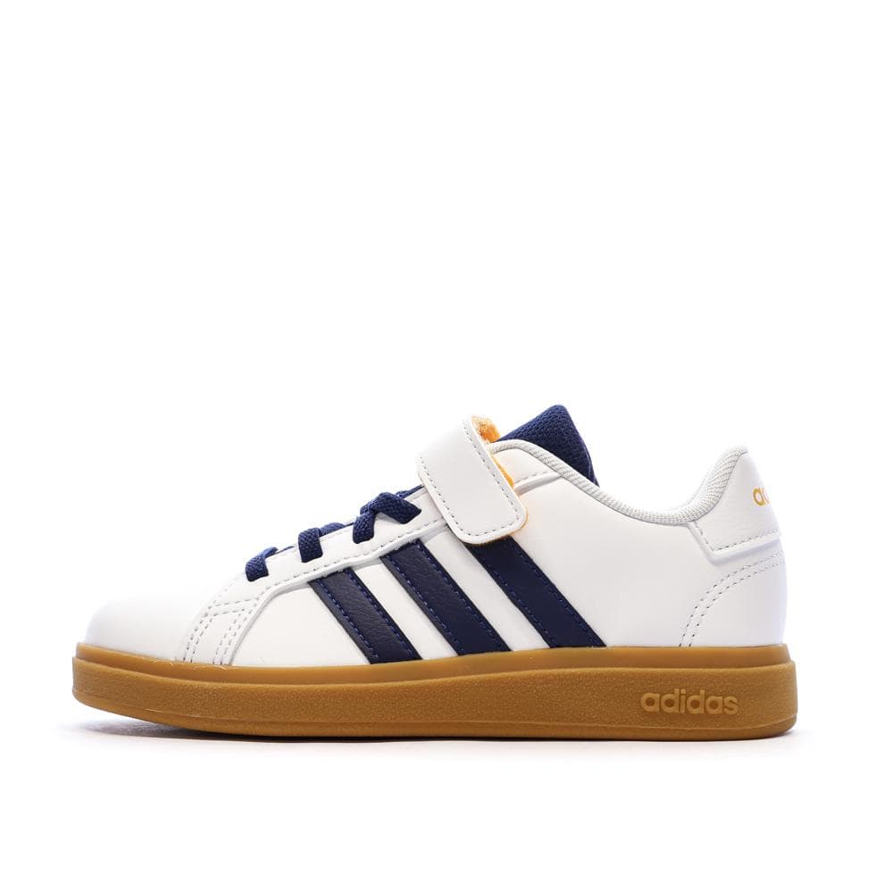 Baskets Blanche/Bleu Garçon Adidas Grand Court 2.0 El C 1