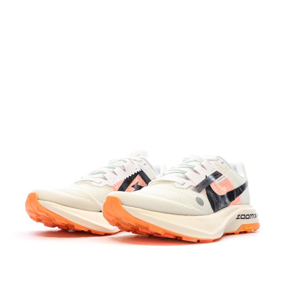 Chaussures de trail Blanches/Noires/Oranges Femme Nike Zoomx Ultrafly 6