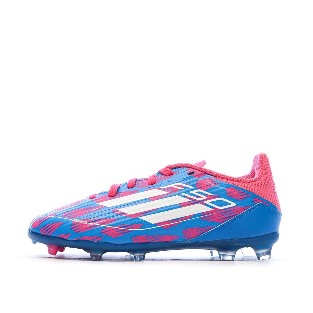 Chaussures de football Bleu/Roses Garçon Adidas F50 League Fg/mg 1