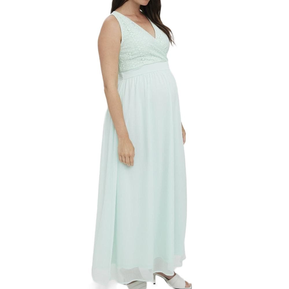 Robe Vert Pale Femme Vero Moda Marternity Ancle 1