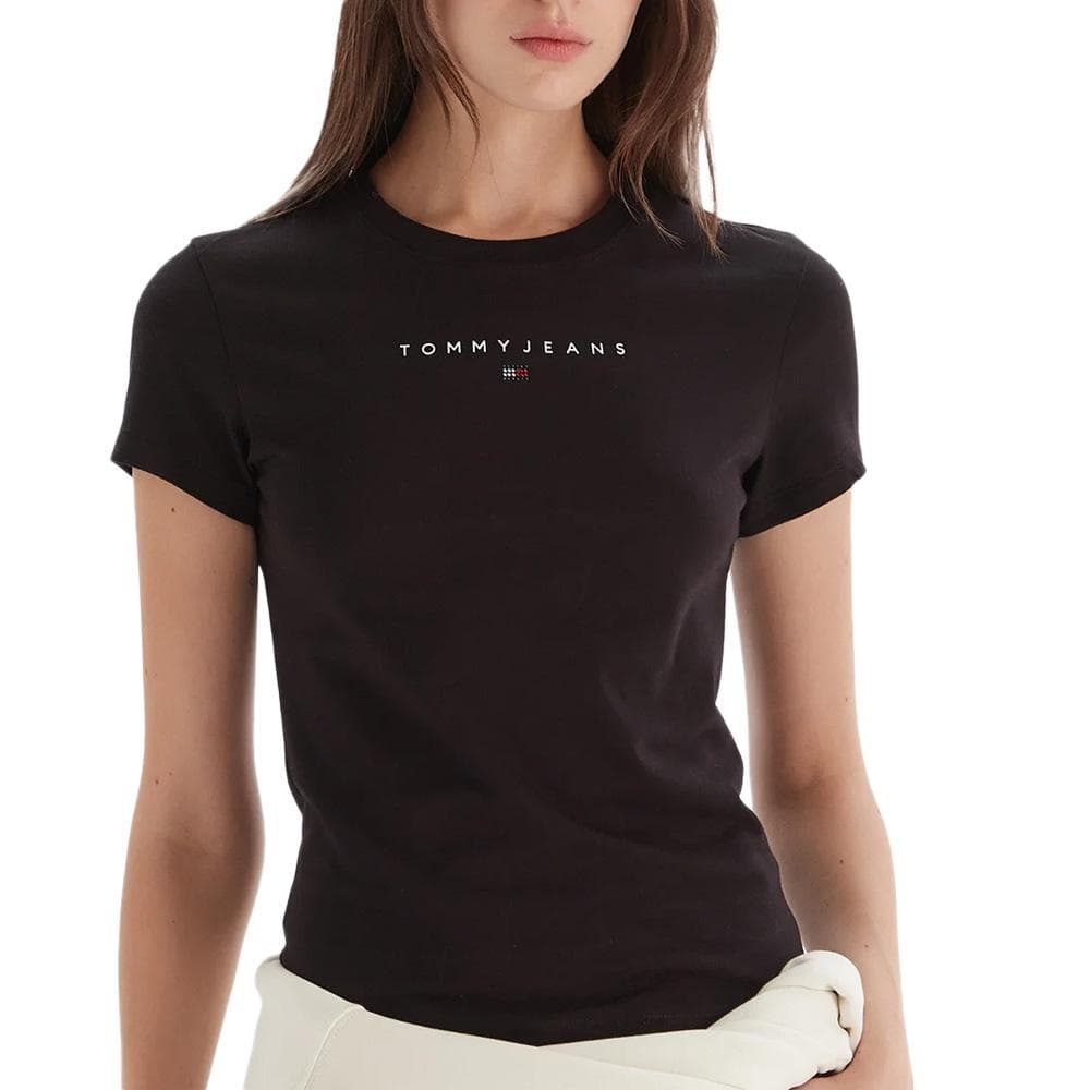 T-Shirt Noir Femme Tommy Hilfiger DW0DW21550 1